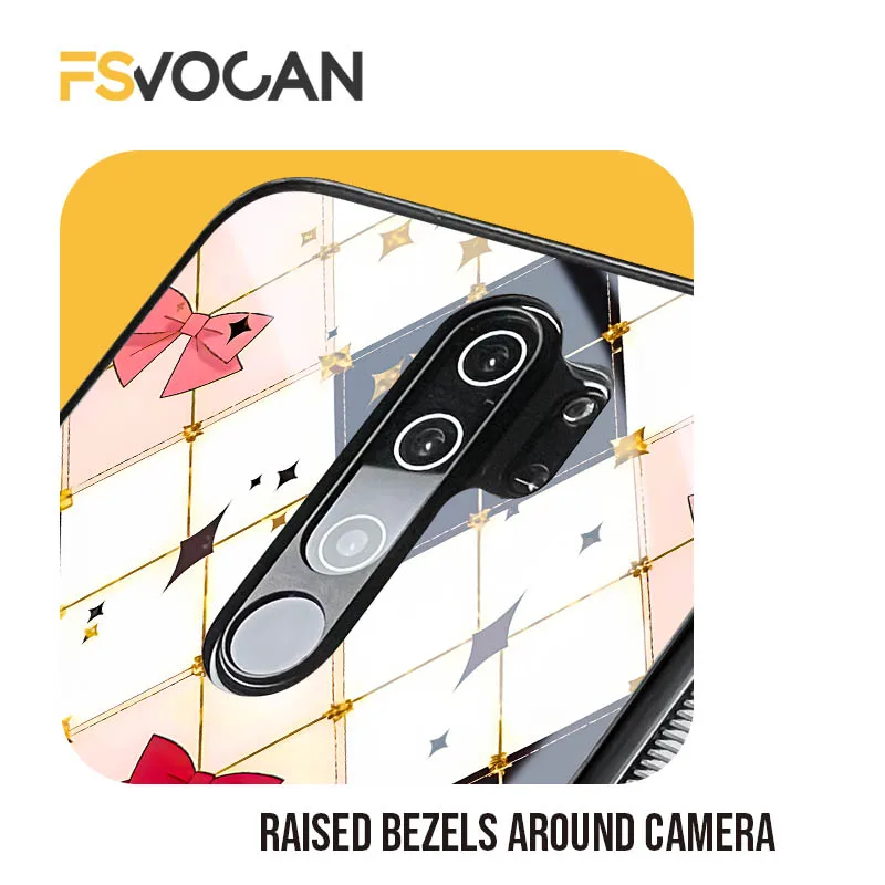 Задняя крышка с бантом и вишней для Xiaomi Redmi Note 12 11 10 9 8 Pro 10S 9S 12C 11S POCO X3 NFC M3 Модный