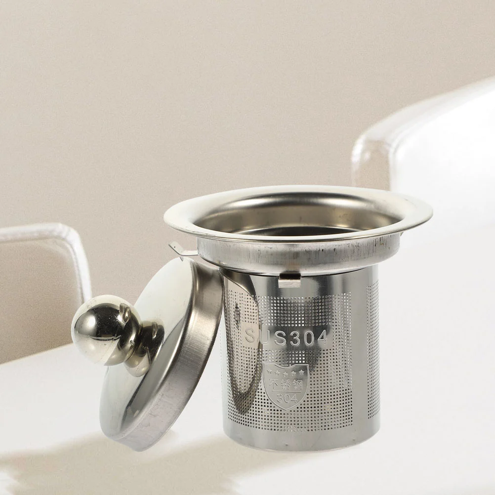 

2pcs Loose Tea Leaf Infuser Metal Tea Filter Teapot Replacement Mesh Strainer Kitchen Teapot Strainer