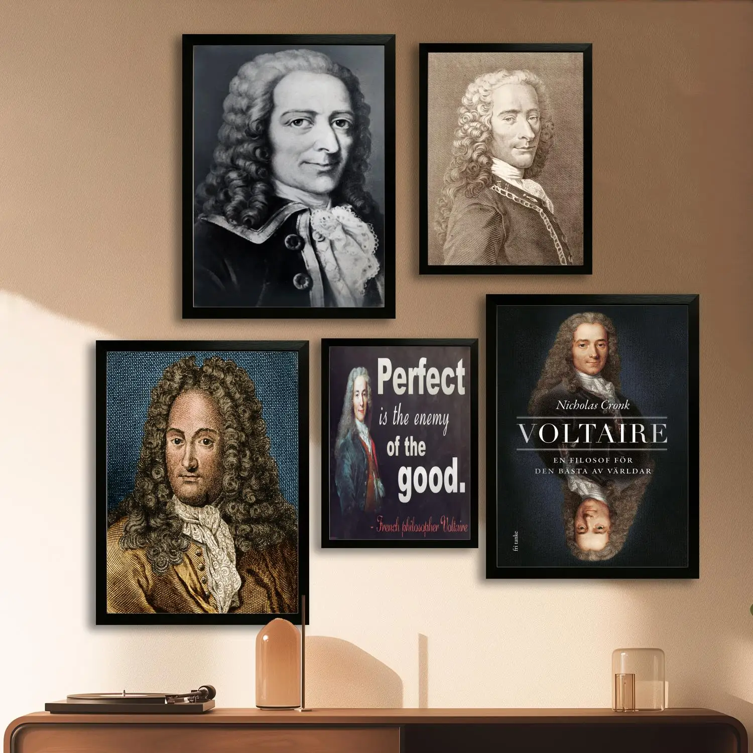 Современный плакат на холсте Voltaire