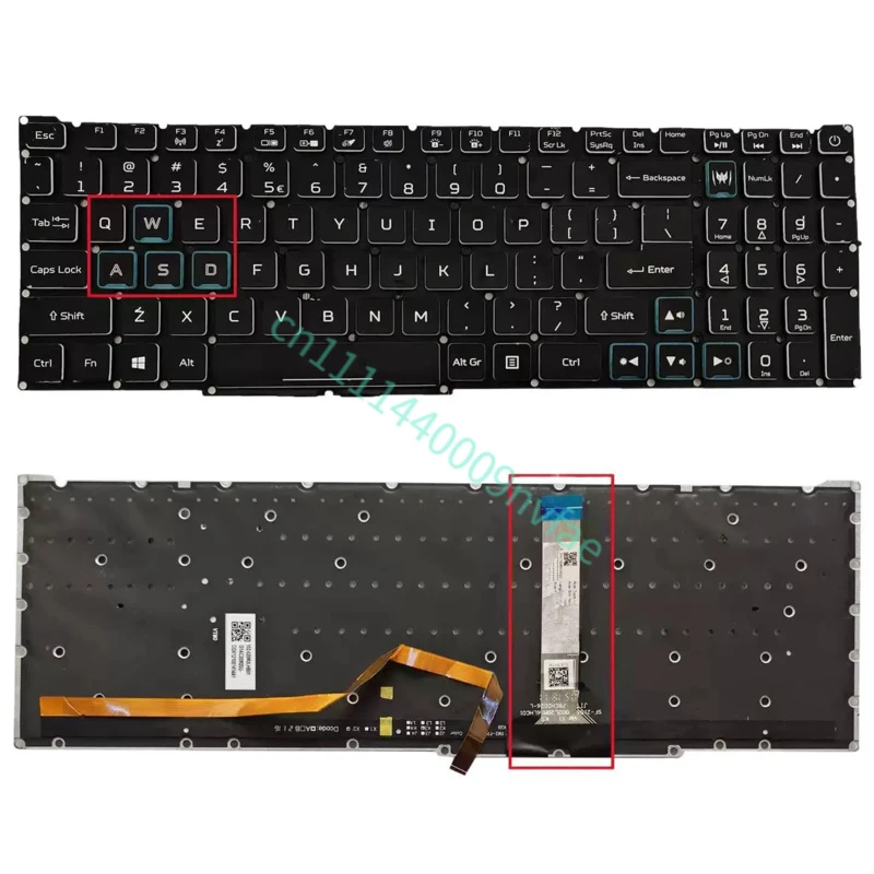 НОВАЯ КЛАВИАТУРА ДЛЯ НОУТБУКОВ ACER Nitro 5 AN515-56 AN515-57 AN515-58 AN517-54 AN517-41 (США) 0.3 (art.: 3920dae1ce24f) - 3920dae1ce24f