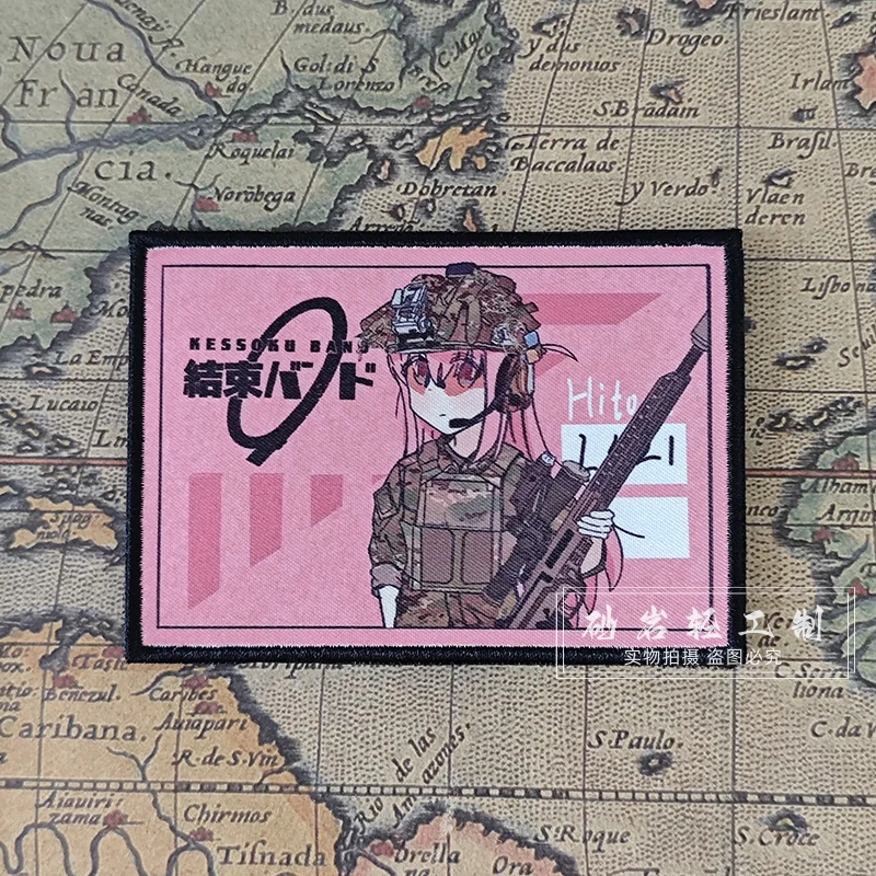 BOCCHI THE ROCK! Наклейки на одежду с крючком и петлей