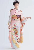 japanese traditional kimono women include belt formal dress spring festival big sleeves 160cm