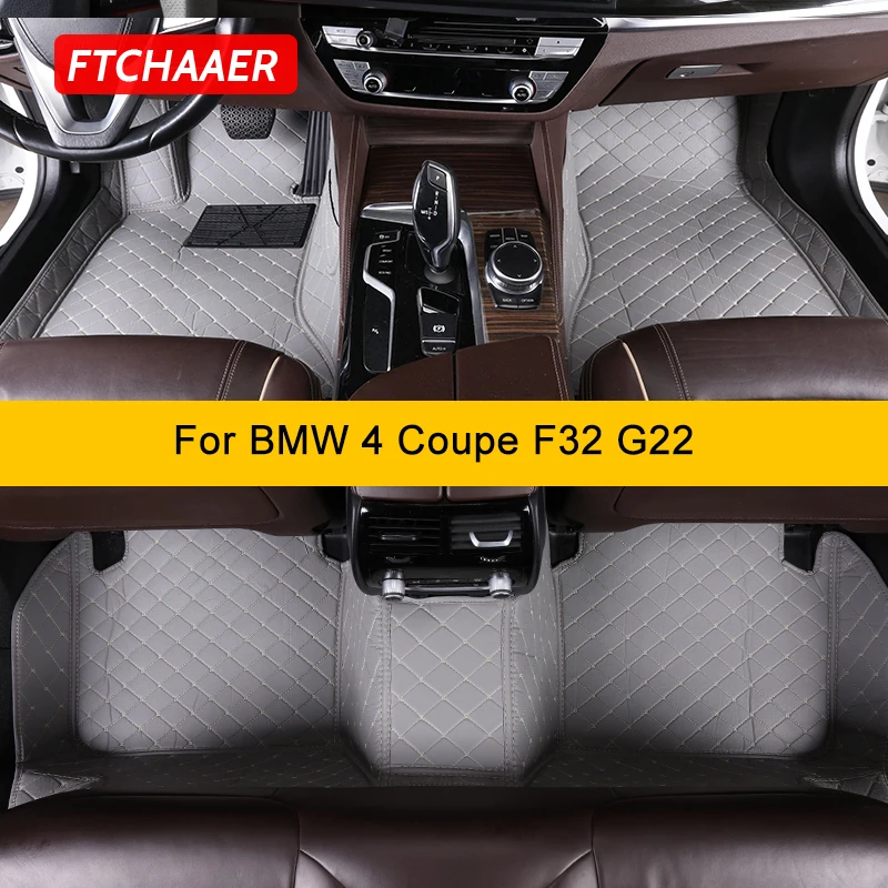 

FTCHAAER Custom Car Floor Mats For BMW 4 Coupe F32 G22 2013-2023 2Doors Auto Carpets Foot Coche Accessorie