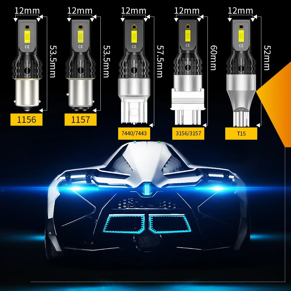 12V 24V 30W 6500K фонарь заднего хода