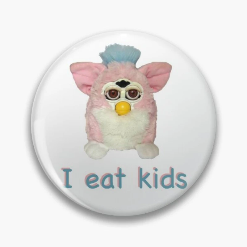 

Значок с мягкой пряжкой Furby I Eat Kids