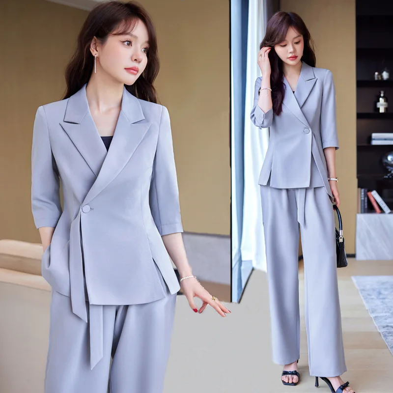 Новинка 2024 деловая весенне-летняя повседневная короткая куртка с рукавом до