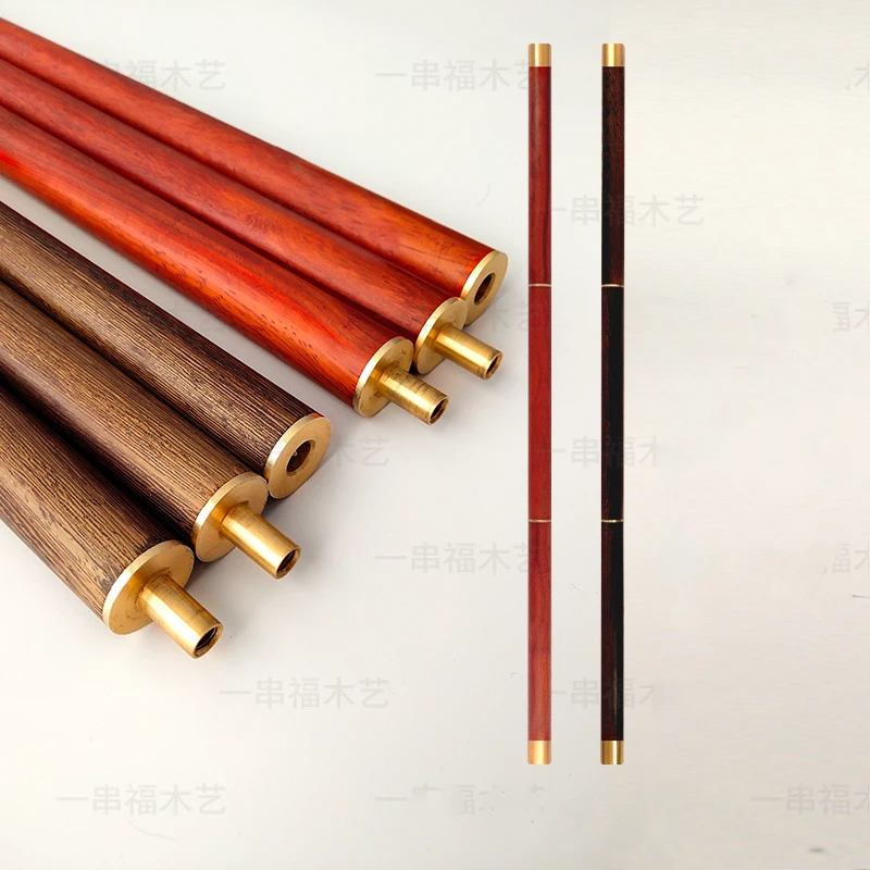 

Wenge Hardwood Taichi Staff Rosewood Wushu Sticks Shaolin Wand 3-section Qigong Stick Self-defense Stick Tai Chi Sticks