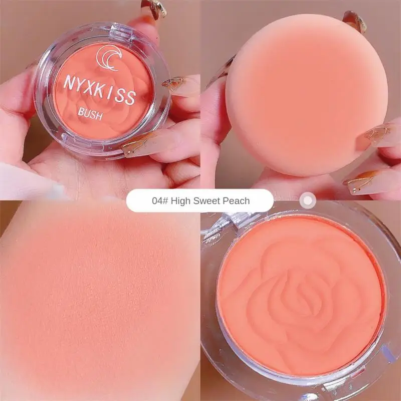 

1pc Face Blusher Matte Natural Cheek Tint Brighten Face Waterproof Face Contouring Cosmetics Blush Powder Soft Female Makeup