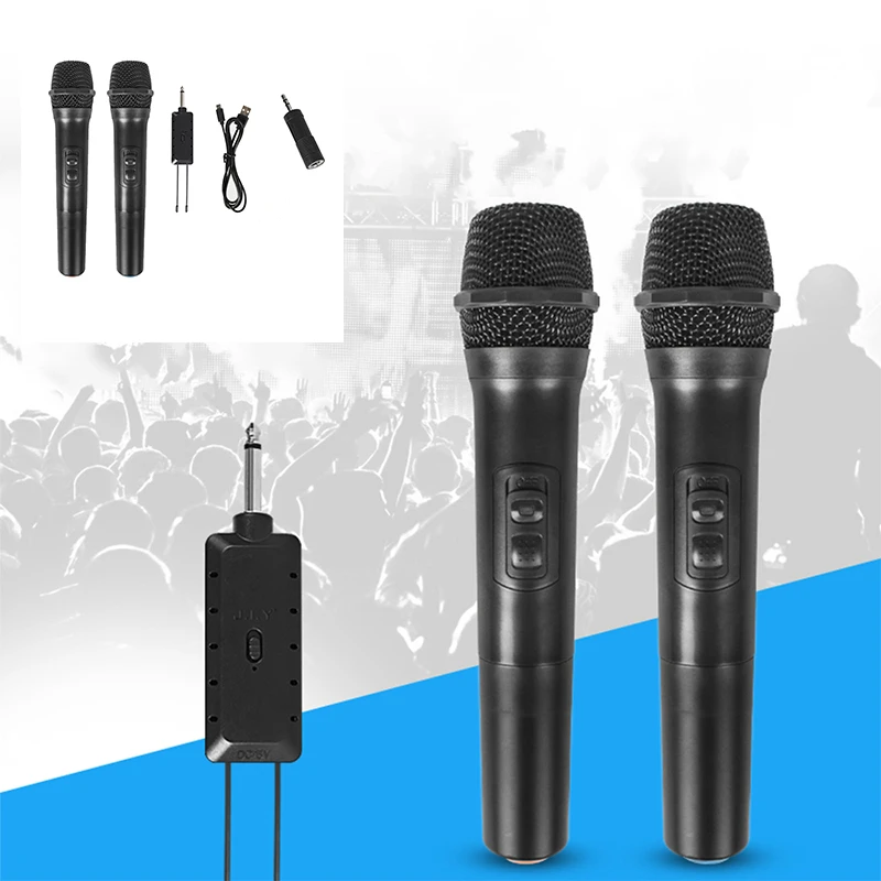 

2 Pcs Portable Wireless Microphone for Party Karaoke Home KTV Handheld Microphone Professional microphone