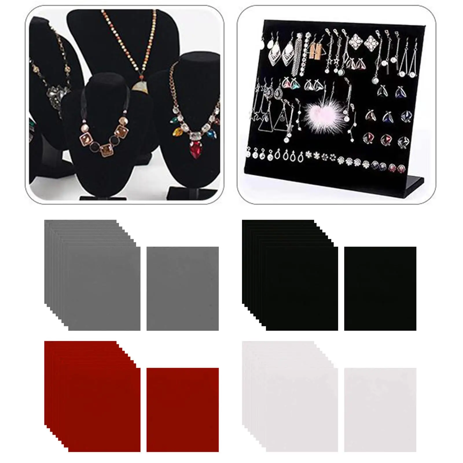 10 Упаковок Самоклеящейся Фетровой Ткани Бархатные Листы Водостойкая Липкая