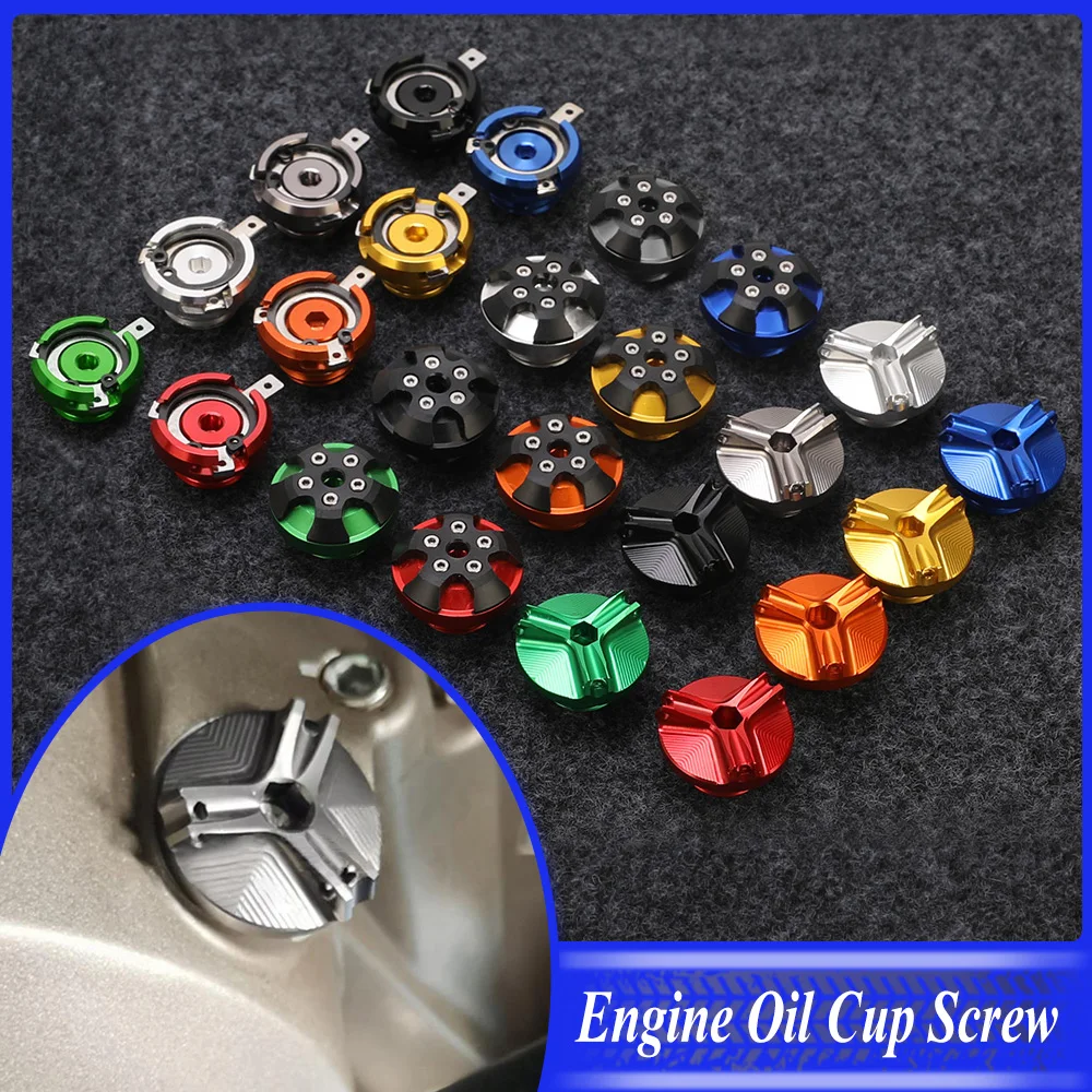 

For DUCATI MONSTER 696 821 1100 / 1100 EVO 1200 1200S M19*2.5 Motorcycle Engine Oil Cup Filter Fuel Filler Tank Cover Cap Screw