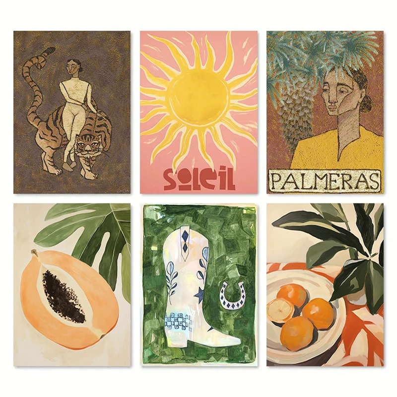 Настенный абстрактный постер с абстрактным принтом размеры в ассортименте