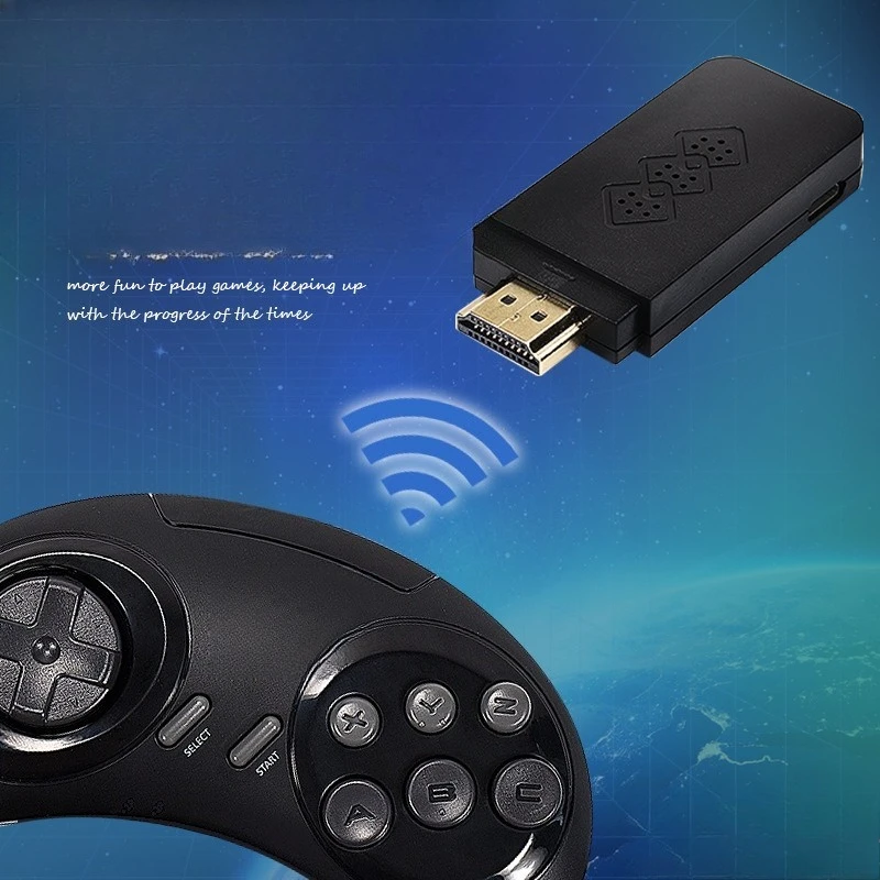 Фото Классическая ретро игровая консоль MD Sega, домашняя игровая консоль высокого разрешения HDMI, беспроводная двойная игровая консоль №2