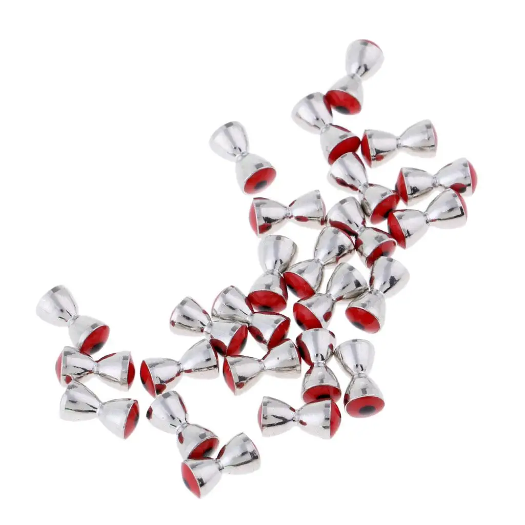 

25Pcs/ Tying Brass Dumbell Eyes Beads 4.0/4.8mm Fly Tying Materials