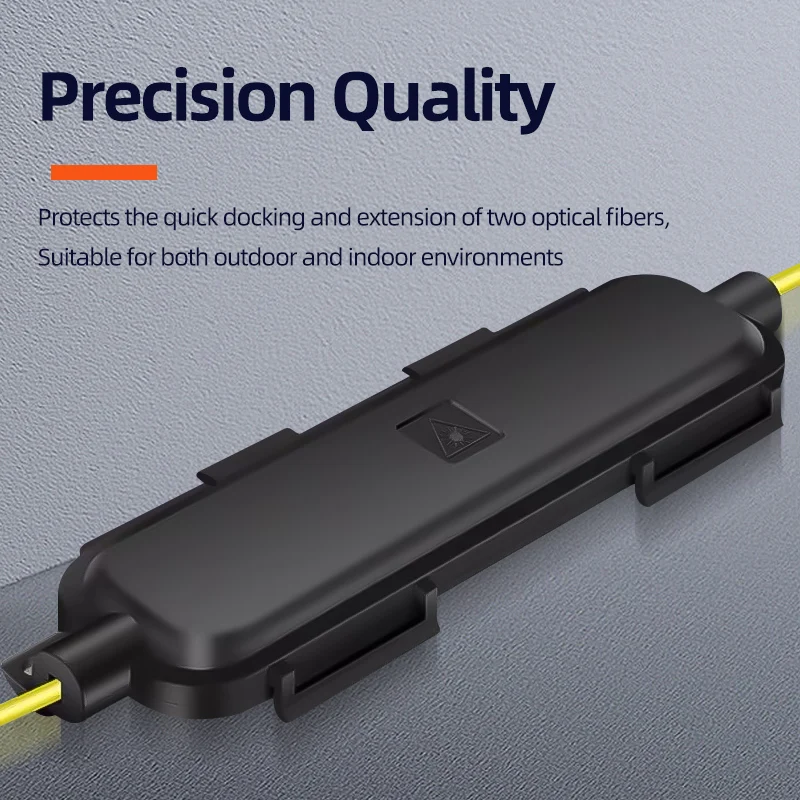 Burboro 10pcs FTTH Drop Optical Fiber Protection Box Cable Rotection Box Fiber Waterproof Protected Box Fiber Accessories