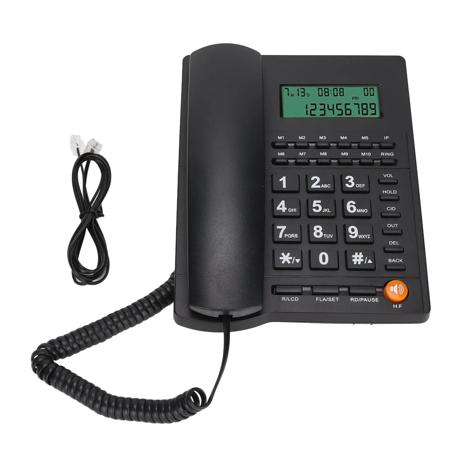Corded Telephone Hands Free Calling Desktop Landline Phone for Home Office Hotel