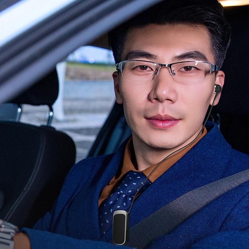 Mini Portable Wireless Bluetooth Earphone In-Ear Headset Vibrating Alert Wear Clip Hands Free Earphones ears in lotus with wire