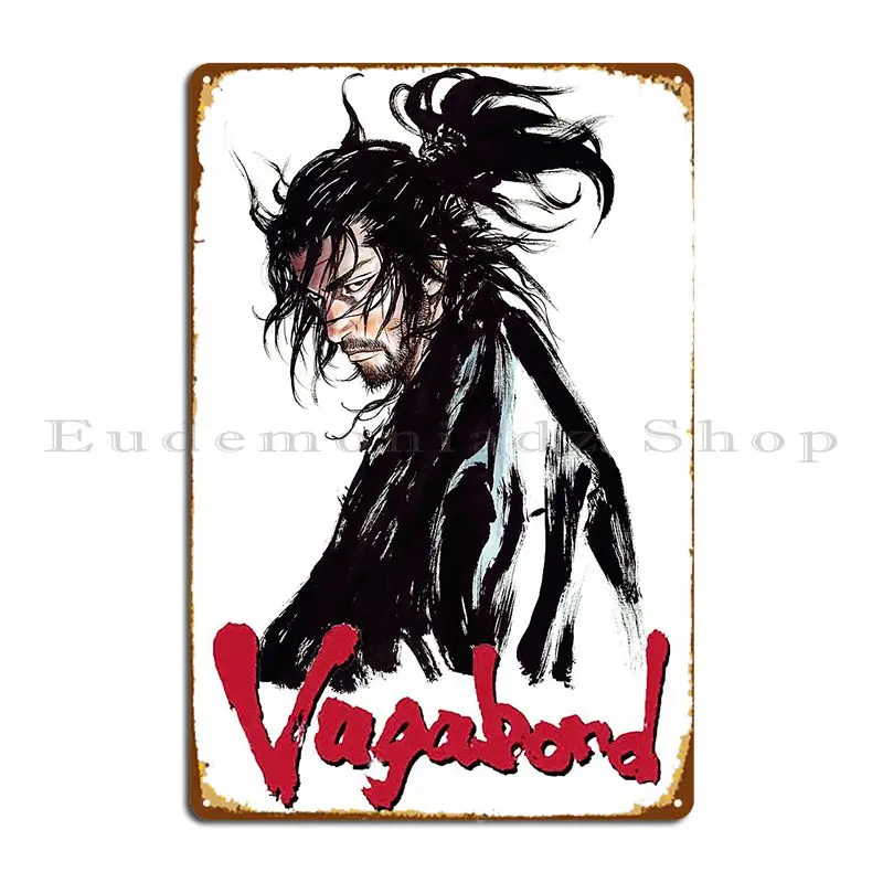 Металлический плакат Vagabond киногерой клубный стиль жестяной