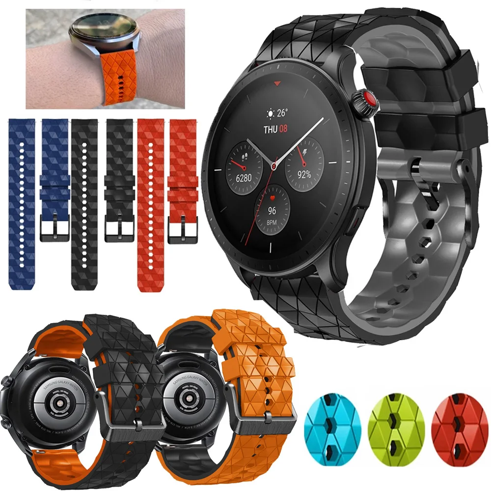 

22mm Silicone Bracelet For Amazfit GTR 3 Pro 47mm Wrist Strap For Xiaomi Amazfit Pace/Stratos 3/GTR2/GTR 2e Smartwatch Watchband