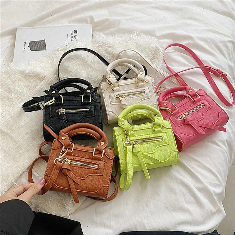 

Women Mini Handbags Solid Color Coin Lipstick Purses And Handbag 2023 Designer Bags High Quality Fashion Motorcycle Bag