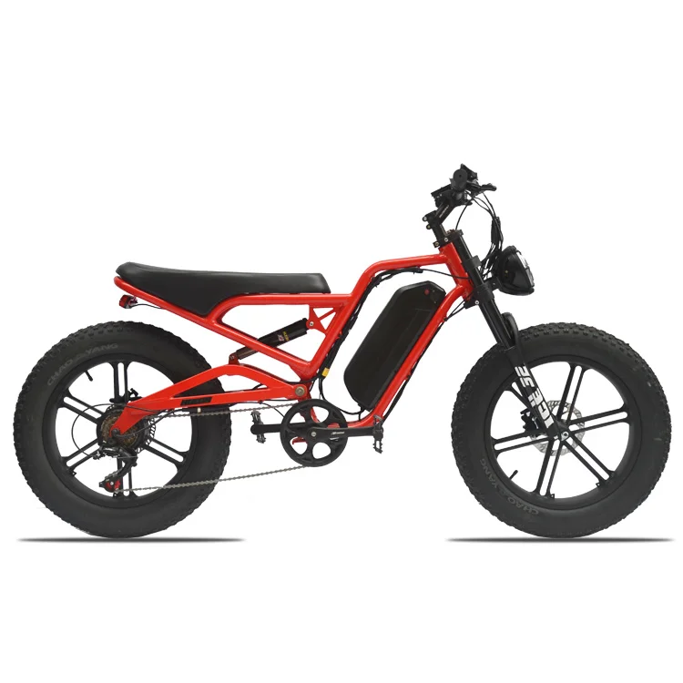

Электрический велосипед HULDA 48V15AH в стиле ретро, 500 Вт, 750 Вт, 1000 Вт, Двухместный внедорожный электровелосипед с толстыми шинами, электрический велосипед