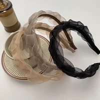 2022 summer new fashion hair band net yarn hair hoop headbands designer hairband hair accessories for women