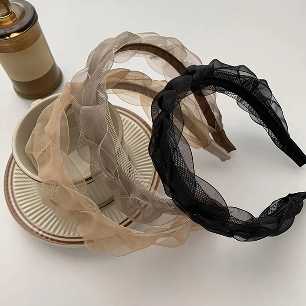 Новинка лета 2022, ободок для волос из искусственной пряжи, дизайнерские повязки на голову, аксессуары для волос для женщин