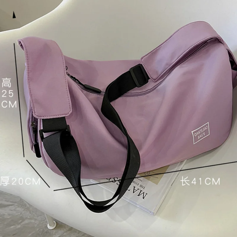 Men's Tide Brand Shoulder Purses Nylon Bag Travel large capacity Crossbody Bag for Women Underarm Simple Shoulder Bolso Feminina