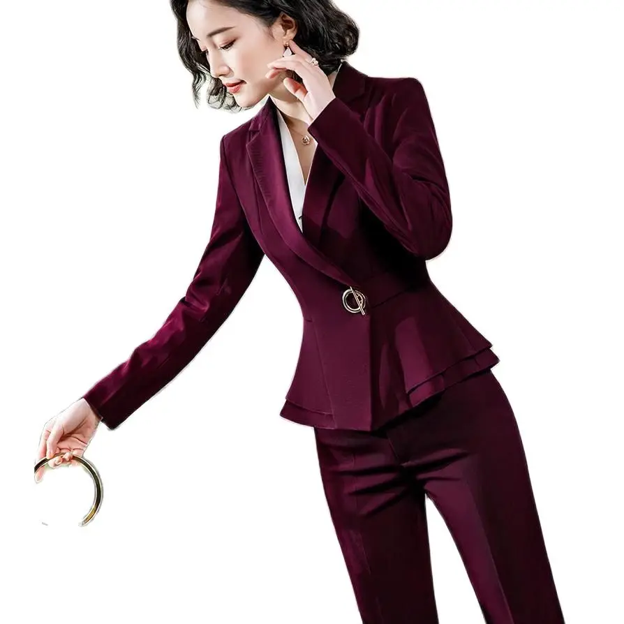 Korean style office attire women  2 piece set women  professional clothes for women  women pants set  suit women blazer set