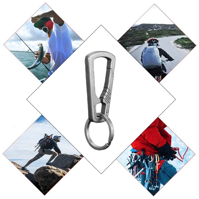 Открытый брелок-карабин брелок с зажимом быстросъемный держатель для ключей