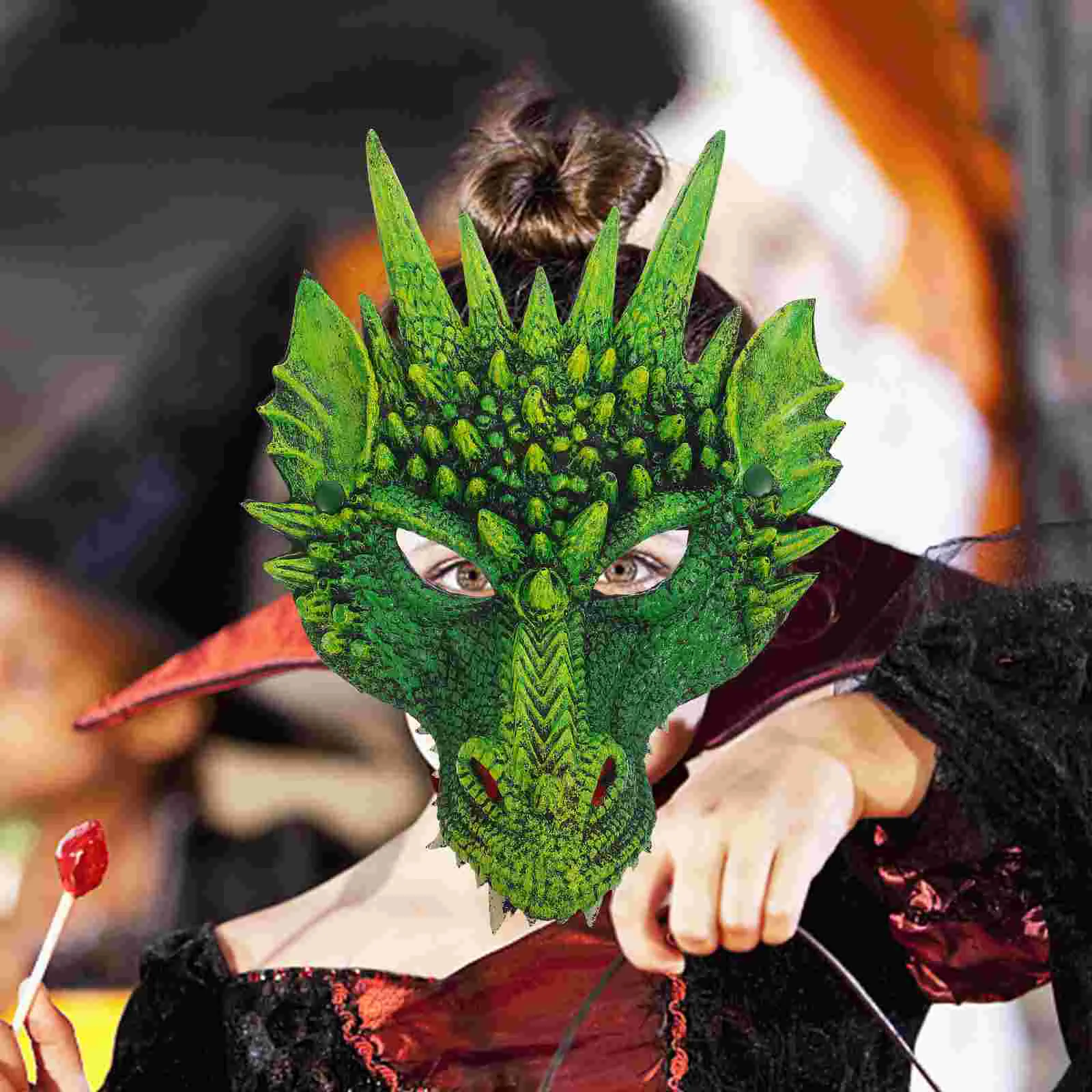 Маска дракона костюм для косплея реквизит маска нарядное платье аксессуар лица