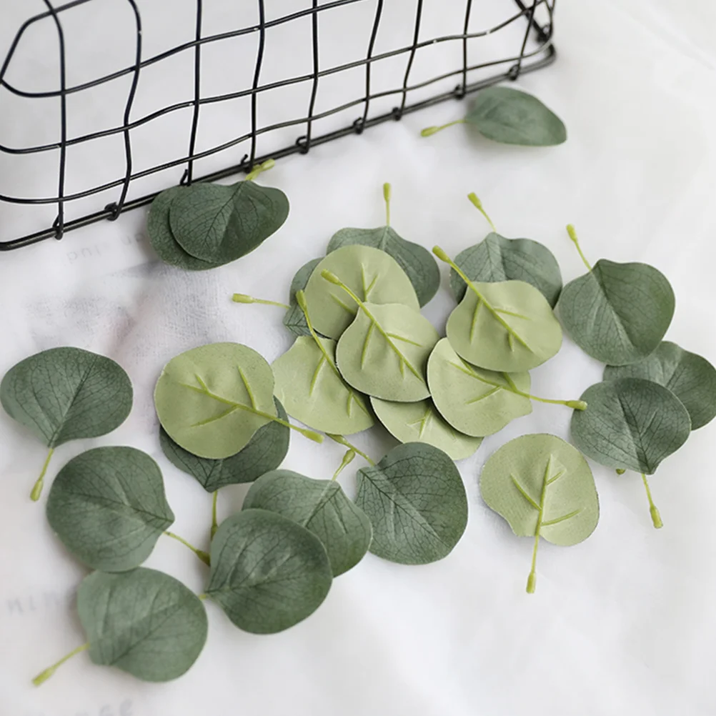 

Eucalyptus Artificial Leaves Stems Plants Decor Faux Leaf Garland Stem Ivy Vines Green Diy Greenery Branches Fake Spray