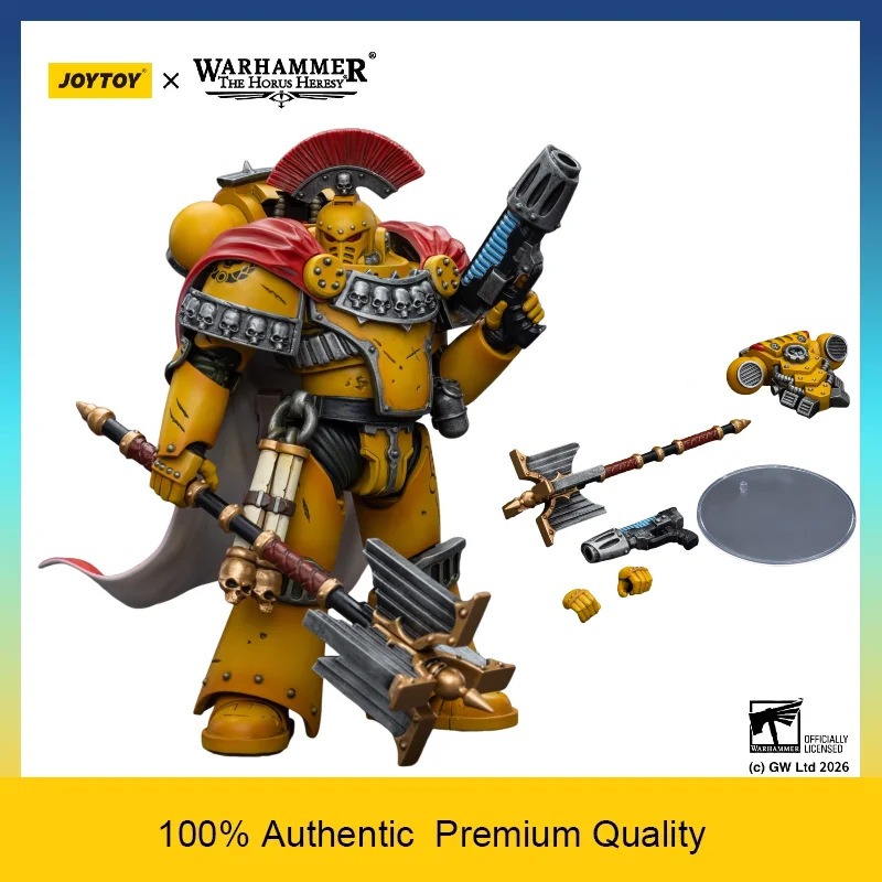 Фото JOYTOY Warhammer The Horus Heresy 1/18 Имперский Капеллан Легиона Кулаков-Империалистов, Коллекционная Фигурка с Подвижными Суставами №1