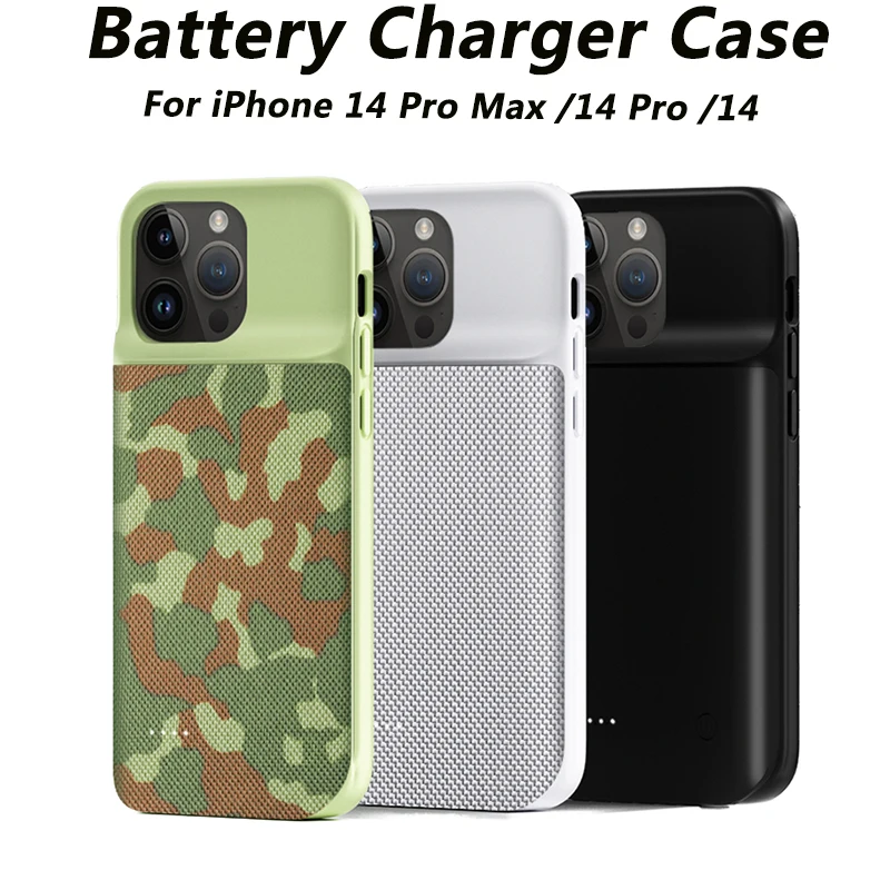 

Тонкий чехол для iPhone 14 Pro Max, Внешнее зарядное устройство для iPhone 14 Plus, задняя крышка для зарядки, портативный внешний аккумулятор