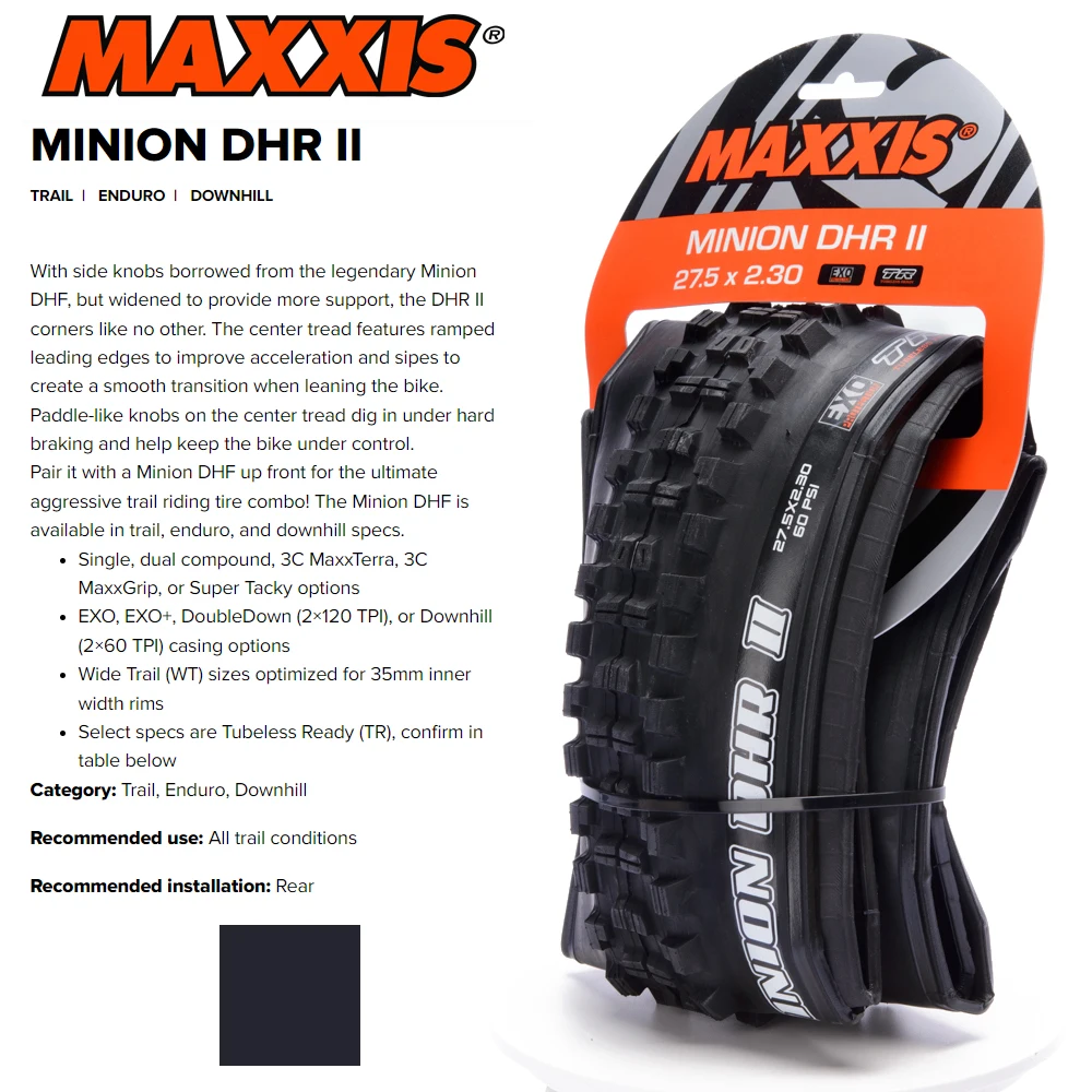 MAXXIS MINION DHR II шина для горных велосипедов | AliExpress