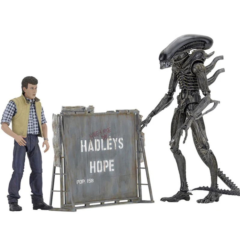 

NECA Alien Vs Predator Action Figure Carter J Burke Xenomorph Warrior Figurine Collection Model Toy 2pcs/set Bookshelf Ornament