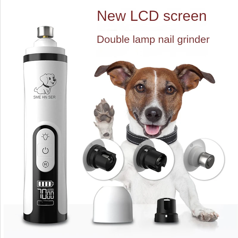 

Electric Pets Nail Trimmer USB Charging Dog Nail Grinder Less 50 DB Noise 2 Speed Adjustable Pet Grooming Tools