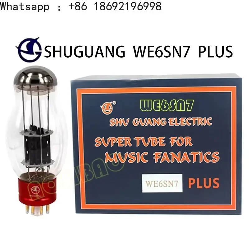 Фото Вакуумная лампа ShuGuang WE6SN7 PLUS 6SN7, улучшенная версия CV181 6H8C 6N8P 6SN7, электронные лампы для аудиоусилителя, точно подобранные. №1