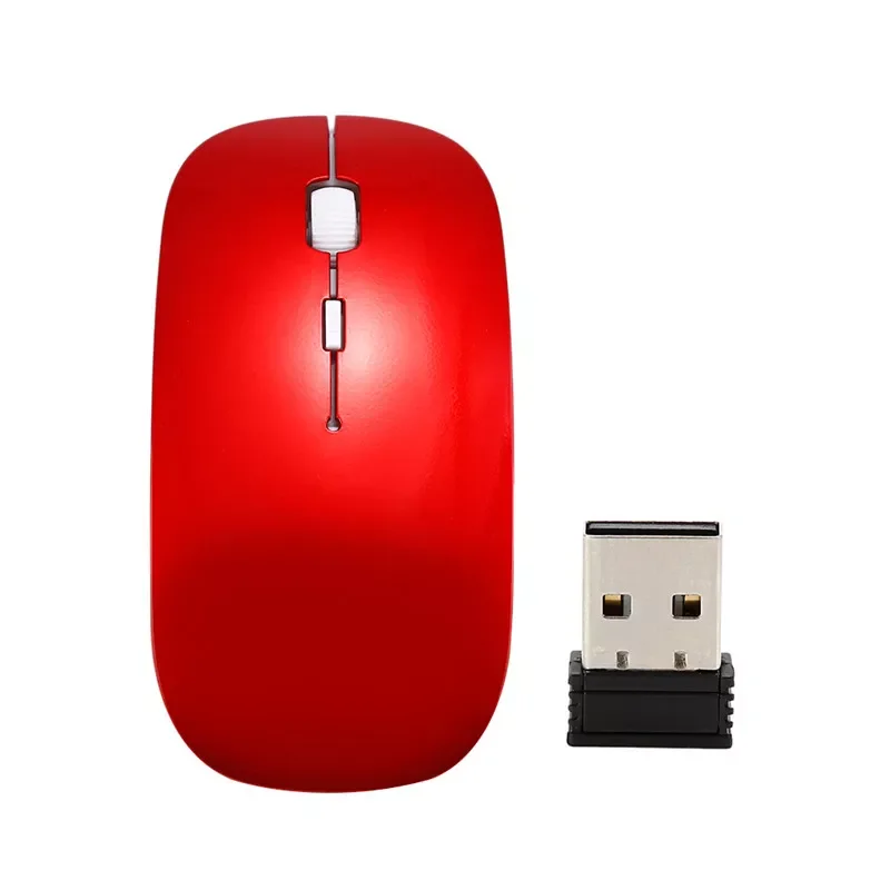 

Thin USB Optical Wireless Mouse Gamer 2.4G Receiver Super Slim Gaming Mouse Cordless Computer PC Laptop Desktop