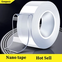 explosive household kitchen oil proof gap adhesive living room items storage transparent self adhesive double sided nano tape