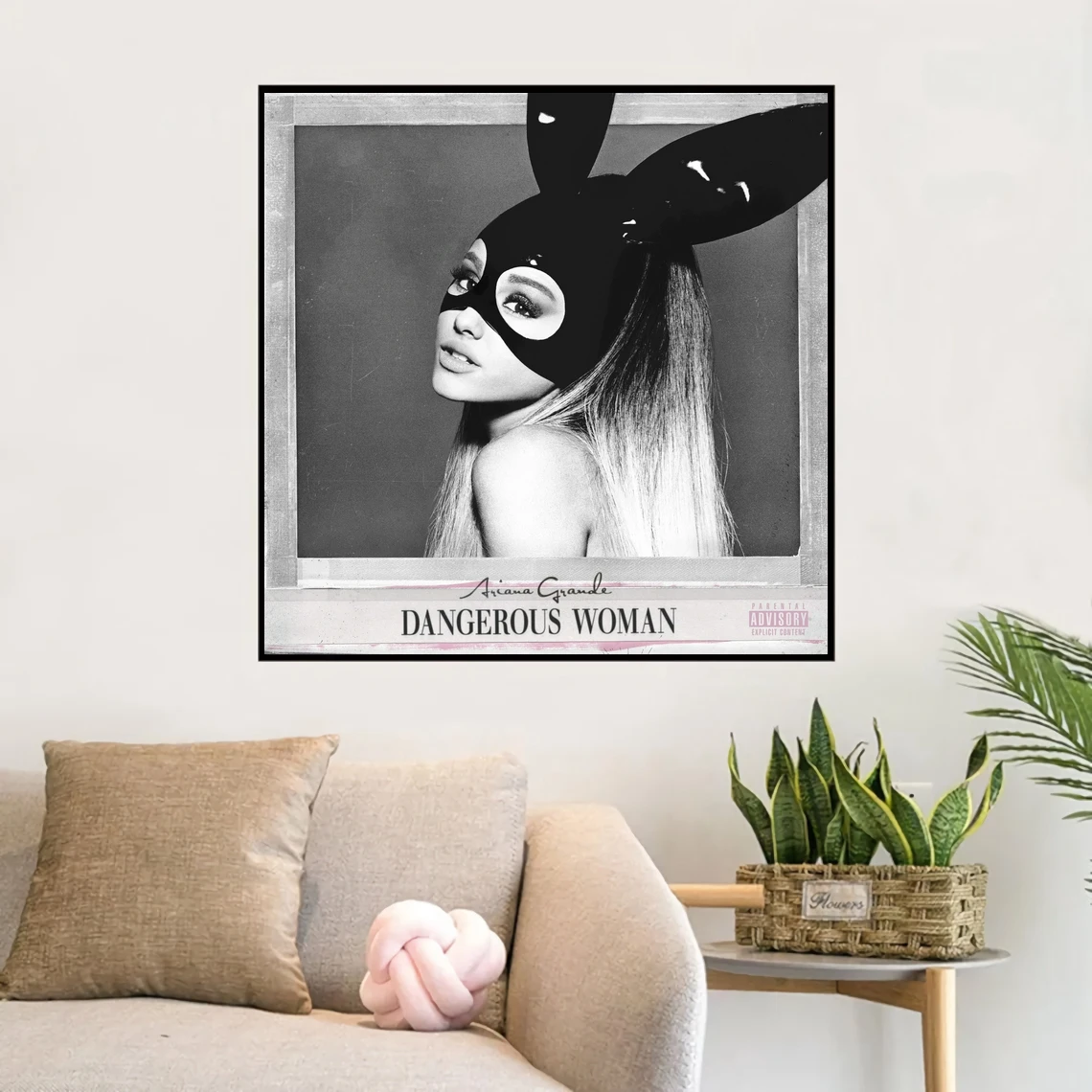 Ариана Гранде опасная женщина музыкальный альбом плакат холст художественный