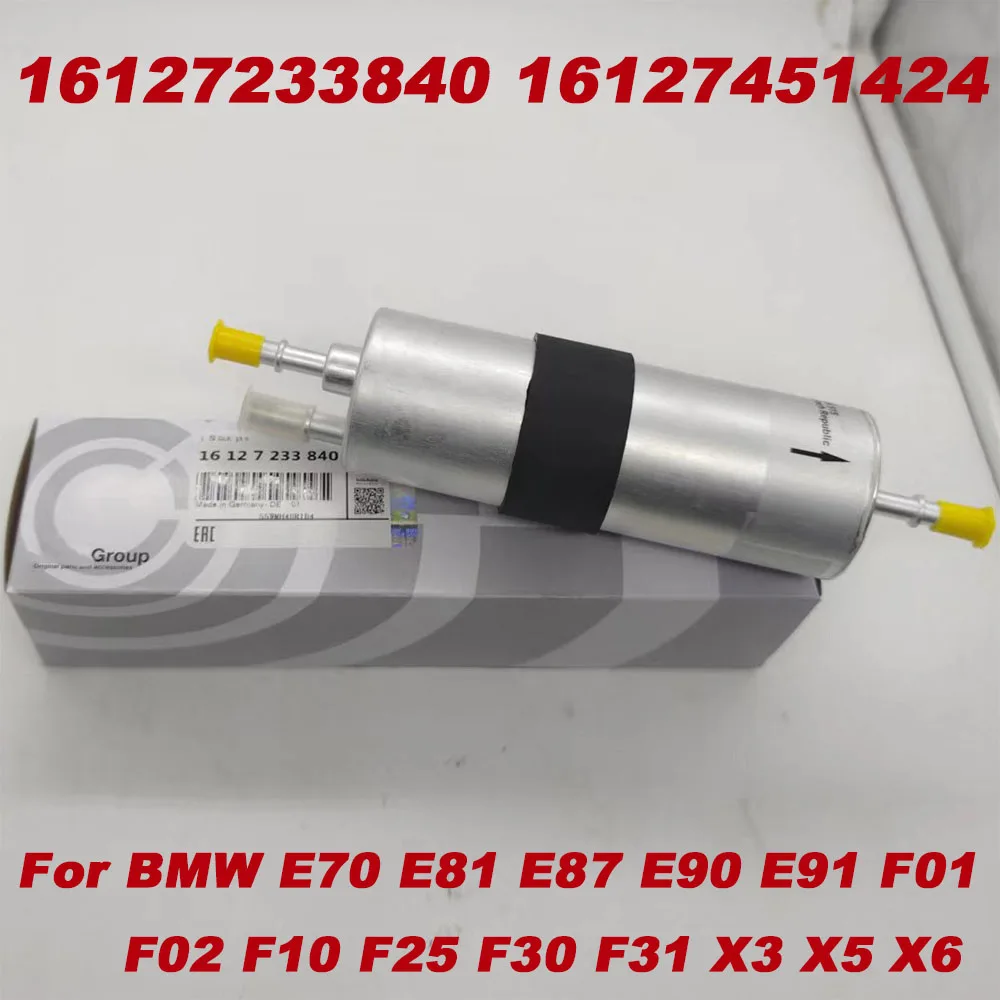 

High Quality 16127233840 16127451424 Fuel Filter With Original Pack For BMW E81 E87 E90 E91 X5 E70 X3 F25 X6 F10 F01 F02 F30 F31