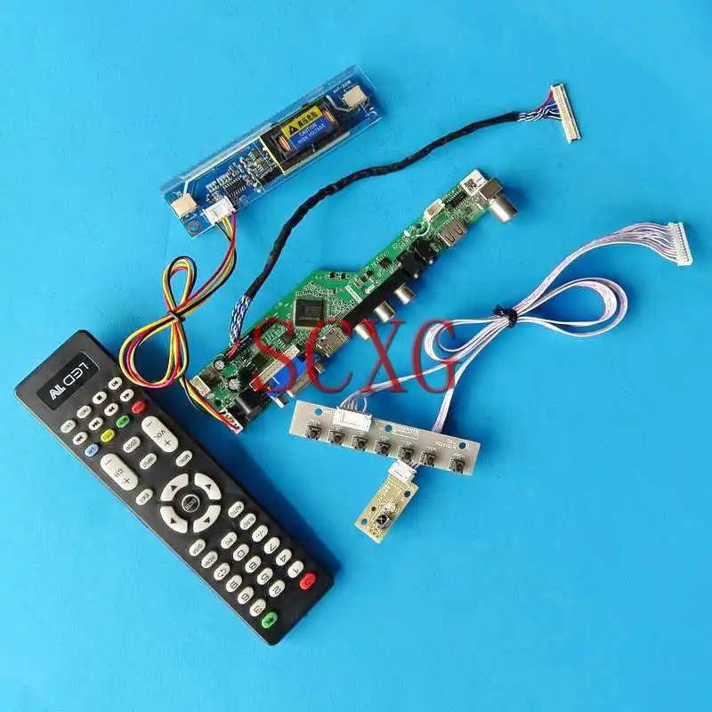 

For M215H1 M215HW01 M215HW03 Laptop Screen Controller Board 1920*1080 DIY Kit 2CCFL LVDS 30 Pin 21.5" VGA HDMI-Compatible AV USB