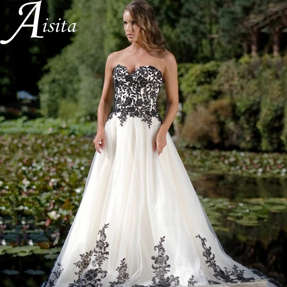 

Beauteous Appliques Sleeveless Wedding Dress A Line Cвадебное платье Backless With Buttons Sweep Train Pleats Vestidos De Novia