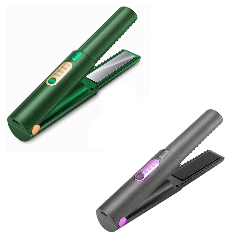 Беспроводной выпрямитель для волос утюжок 2 в 1 портативный с перезаряжаемой