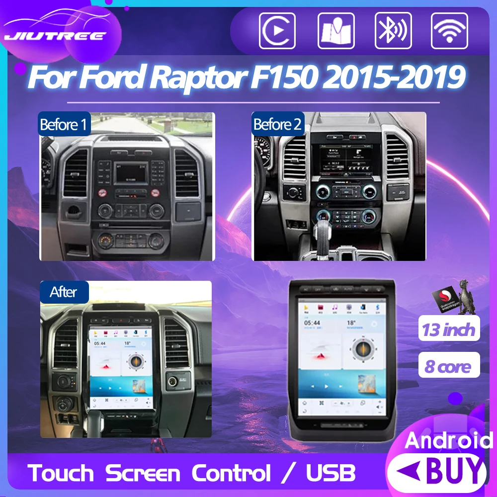 

13 Inch Car radio For Ford Raptor F150 2015-2019 Android 11 Car Multimedia Radio Player GPS Navigation Head Unit DSP Carplay