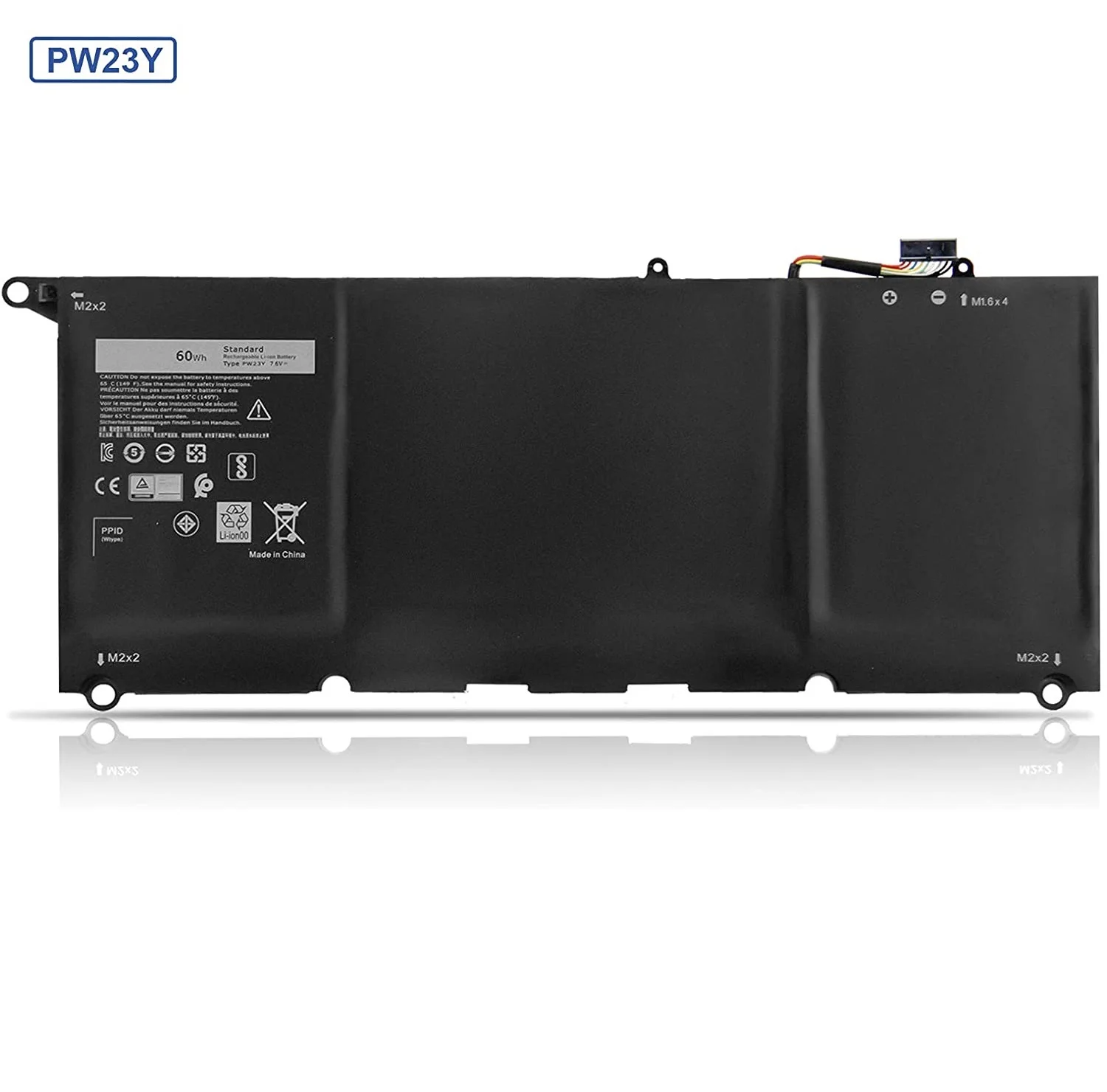 7 6 В 60 Втч PW23Y аккумулятор для ноутбука Dell XPS 13-9360-D1605G 13-9360-D1605T 13-9360-D1609G D1705G серии TP1GT