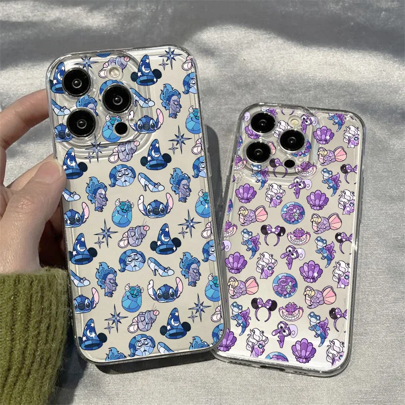 Disney Stitch Fashion Crystal For OPPO A16 31 5 53 55 60 72 76 78 92 9 97 98 2 92S K11 F11 Pro Transparent Space Phone Case Capa