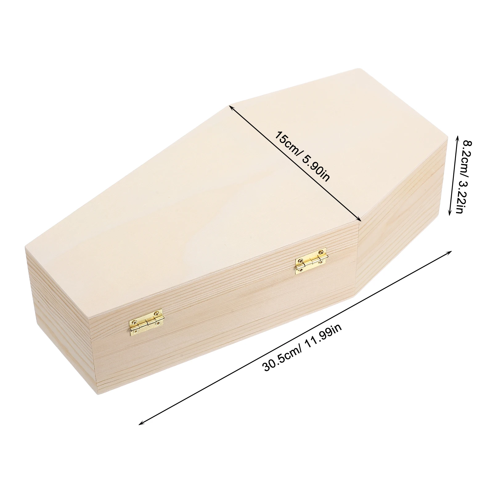 Деревянная коробка для конфет в форме гроба