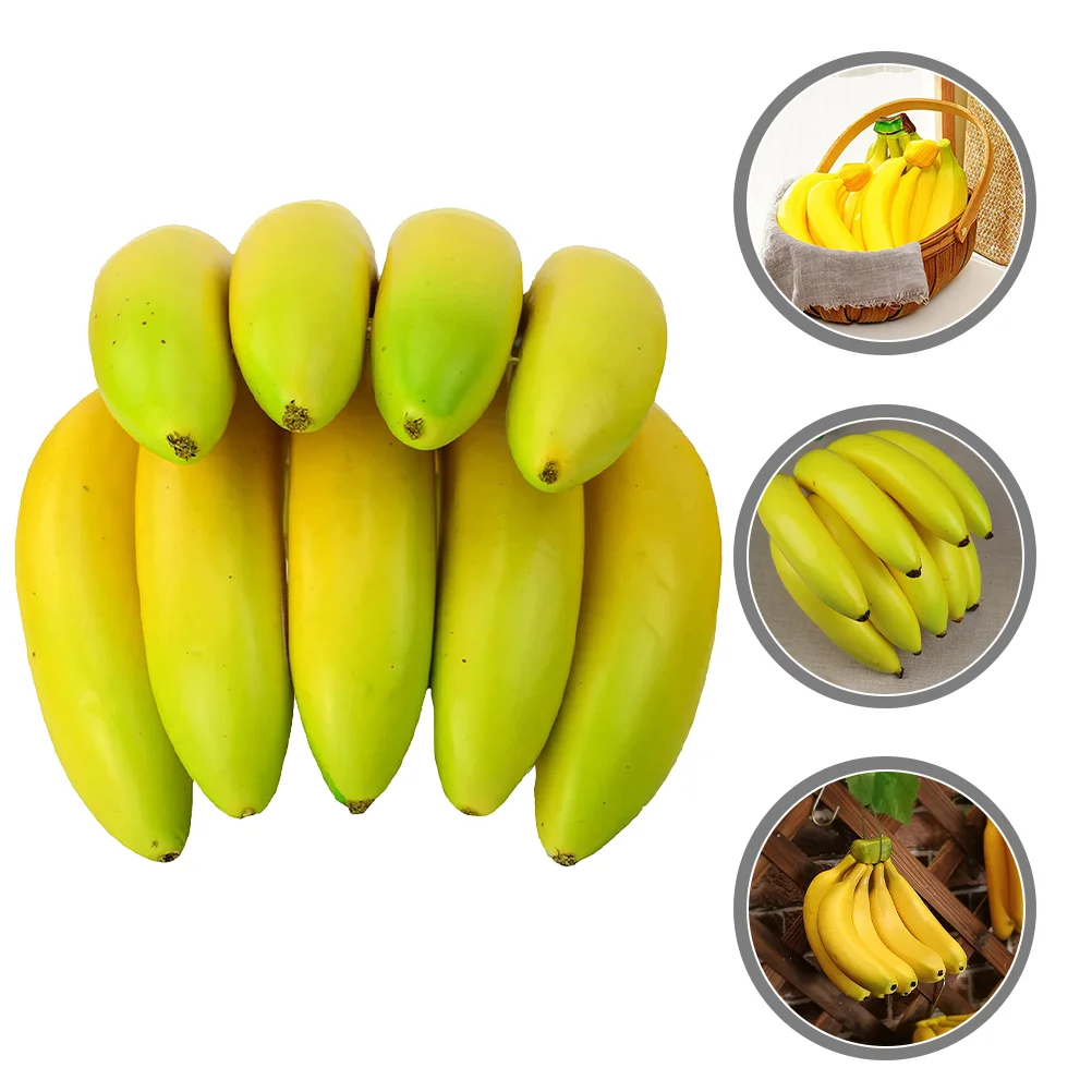 

Banana Fruit Artificial Model Fake Simulation Bananas Decor Lifelike Prop Fruits Props Toys Display Realistic Play Vegetables